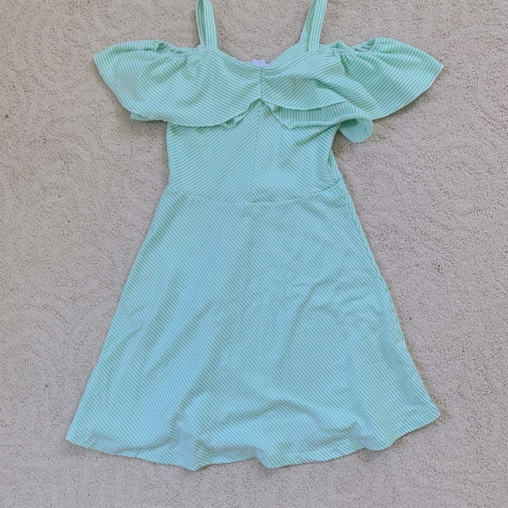 ZARA Girls Butterfly Off Shoulder Sleeved Dress